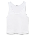 White tank top on a white background