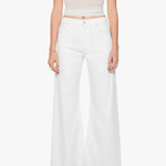 woman in monochromatic outfit on white background 