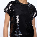 Kai Paillette Sequin Top