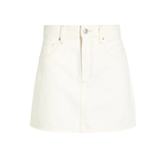 White skirt on a white background