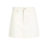 White skirt on a white background