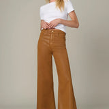 The Mia Wide Leg Ankle Coated