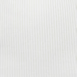 Close-up of white ribbed fabric texture