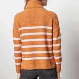 Striped Turtleneck Sweater