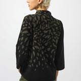 Jacquard Animal Print Sweater