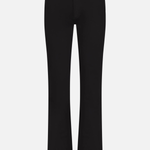 Black wide-leg cropped pants shown flat against a light gray background.