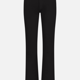 Black wide-leg cropped pants shown flat against a light gray background.
