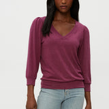 Gabriella V-Neck 3/4 Sleeve Sweater