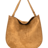 Suede Hobo with Whipstitch