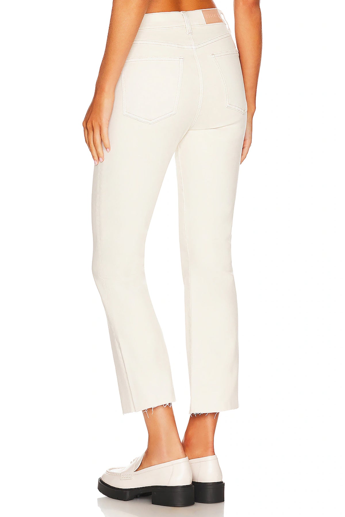 Tailored trousers with a straight-leg silhouette in a neutral tone