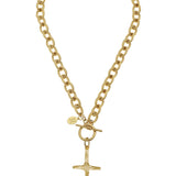 Elongated Cross Necklace