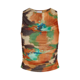 Multicolored tank top on a white background