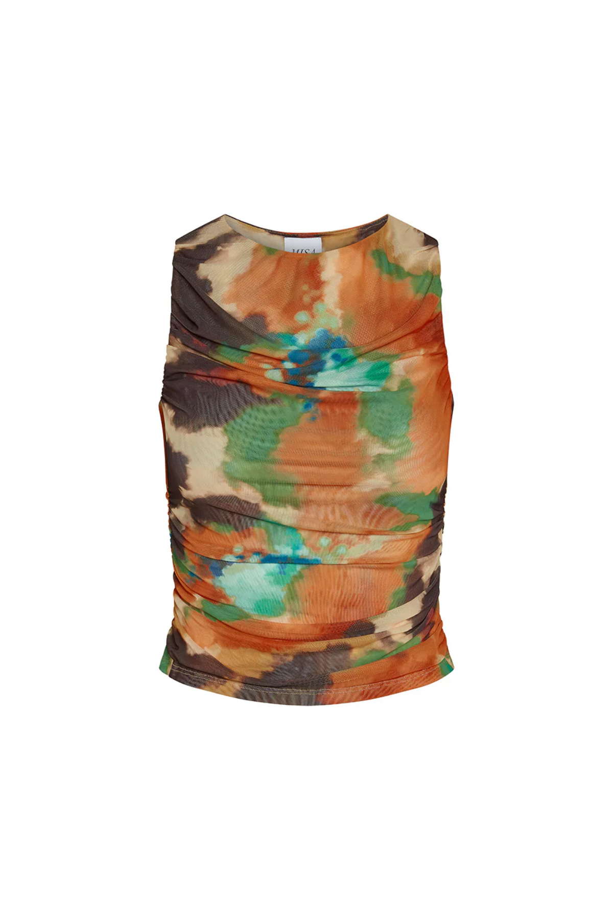 Multicolored tank top on a white background