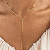 Shiny Lariat Necklace