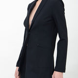 Tech Stretch Shawl Collar Blazer with Utility Zip Pocket