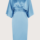 Kimono Satin Cocktail Dress