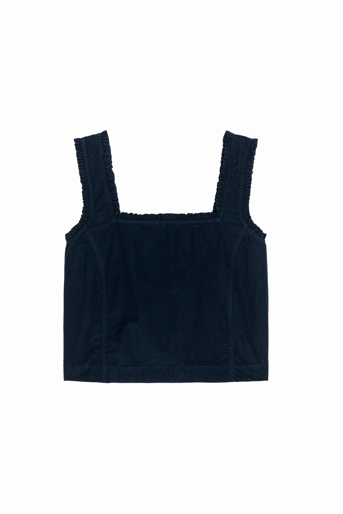 Black tank top on a white background
