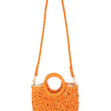 Orange Straw Bag