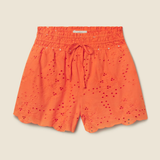 Frances Short Vermillion Eyelet