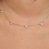 Silver CS Drop Necklace