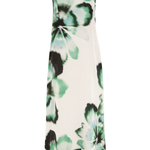 image on floral printed dress on white background 