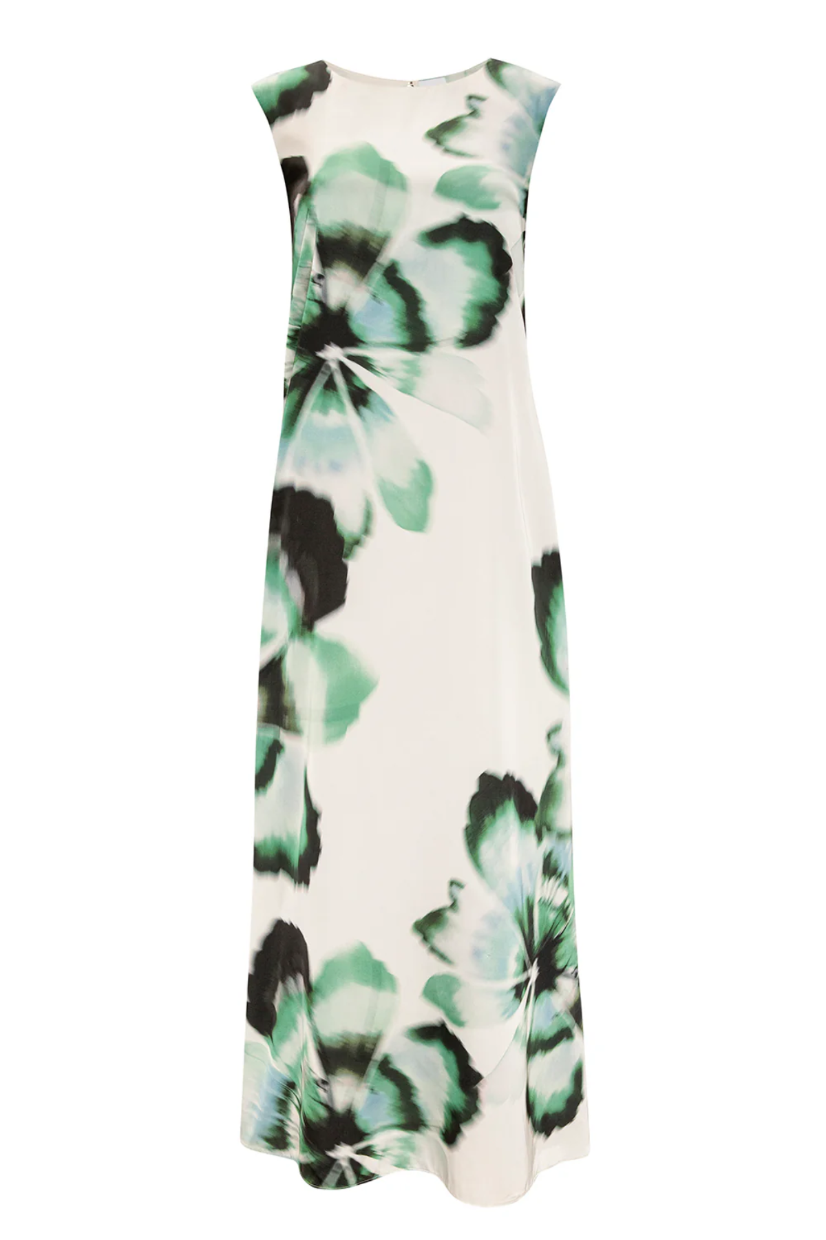 image on floral printed dress on white background 