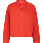 Red shirt on a white background