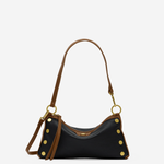 Compact handbag with a structured silhouette and shoulder strap in a timeless, versatile design.