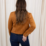 Button Down Suede Jacket