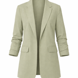 Light green blazer on a white background