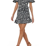 Lumi Printed Pleated Dress