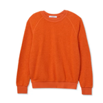 Orange sweater on a white background