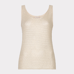Beige tank top on a white background