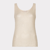 Beige tank top on a white background