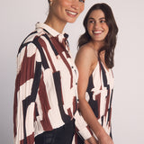 Pleated Button Down