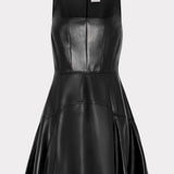 Faux Leather Mini Dress