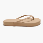Beige sandal on a white background