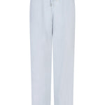 Light blue pajama pants on a white background