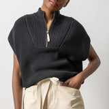 Half Zip Poncho Sweater