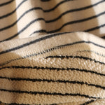close up of stripe fabric