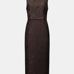 Brown dress on a white background