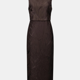 Brown dress on a white background