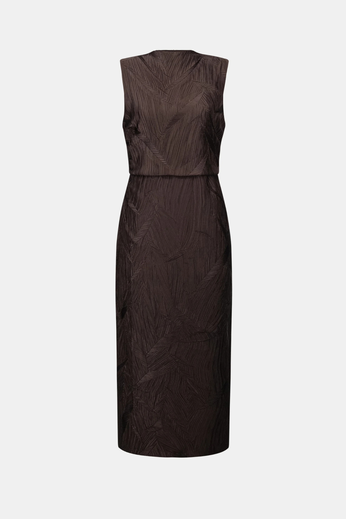 Brown dress on a white background