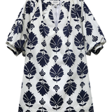 printed mini dress on white background 