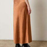 Satin Bias Maxi Skirt