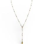 Necklace with a pendant on a white background