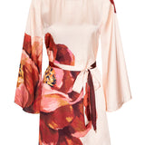 Statement-print dress with a structured silhouette