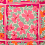 close up of floral fabric 