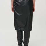 Leatherette Pull-On Pencil Skirt