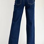 Blue jeans on a white background